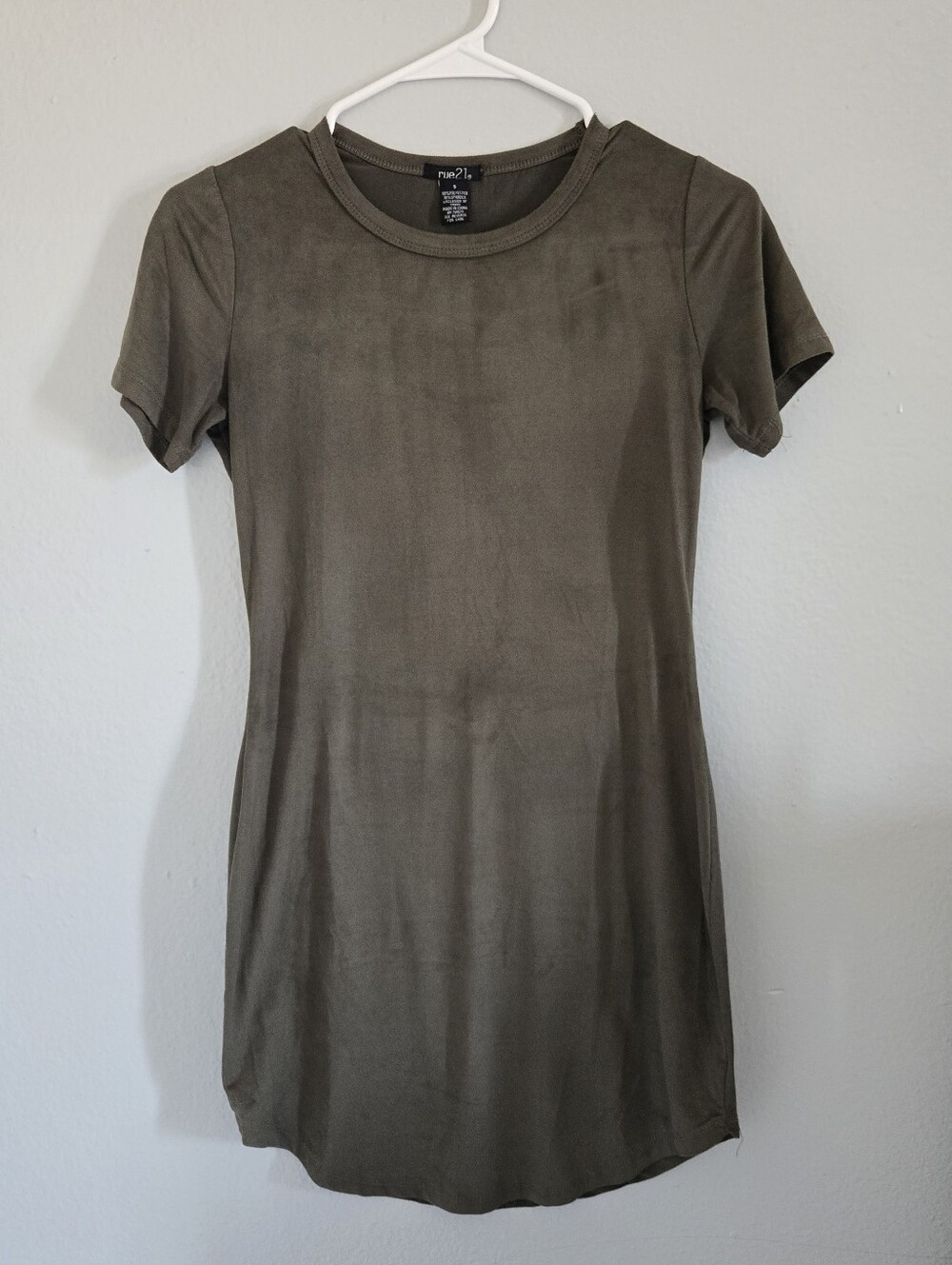 Rue21 Olive Green Short Sleeve Tee Dress